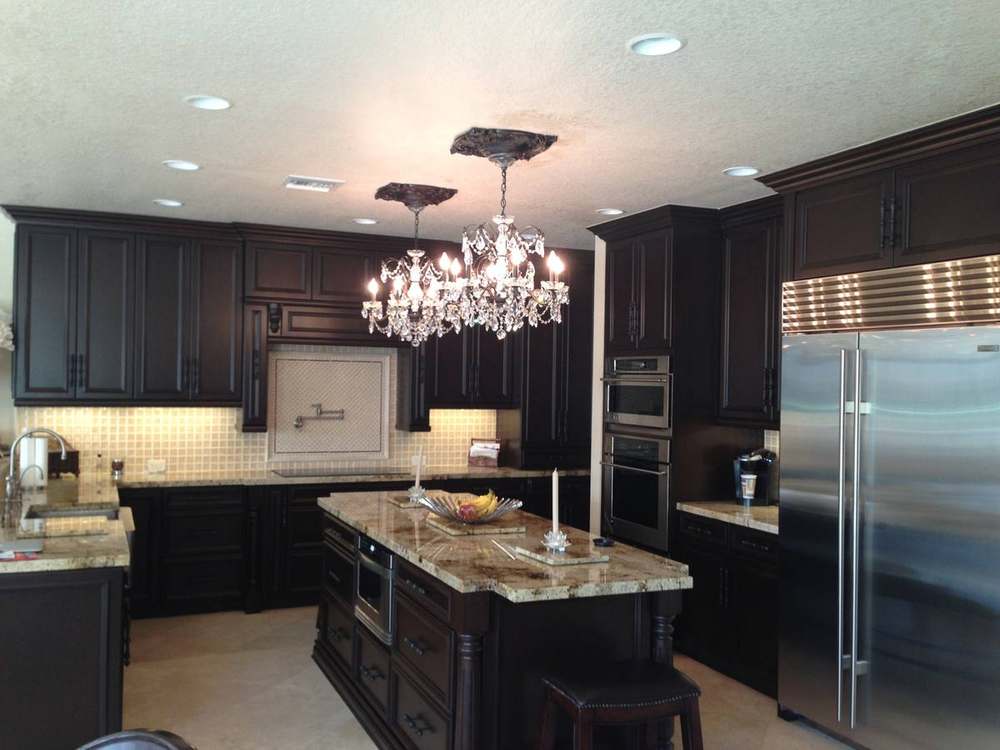 Dark cabinetry kitchen remodel