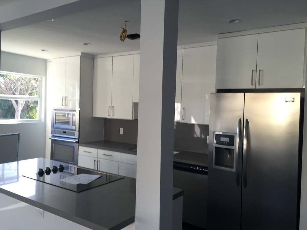 White kitchen remodel